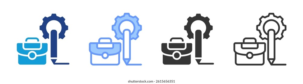 Business Design icon set multiple style collection