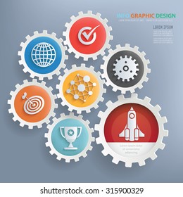 Business design infographic design,clean vector