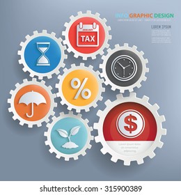 Business design infographic design,clean vector