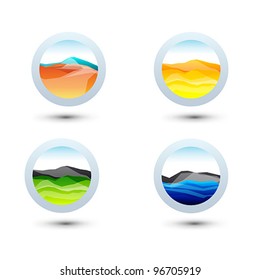 elementos de entorno de diseño de negocio ( icono ) para imprimir y web. vector