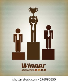 Business design over beige background, vector illustration