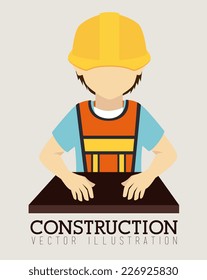 Business design over beige background, vector illustration
