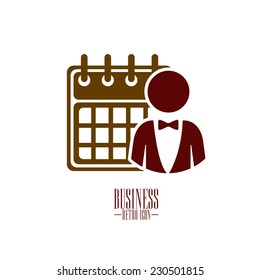 Business design over beige background, vector illustration