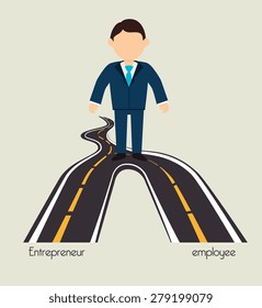 Business design over beige background, vector illustration.