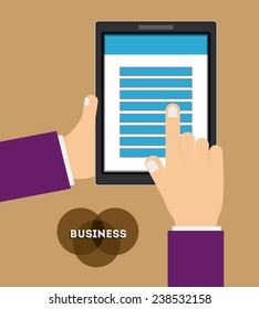 Business design over beige background,vector illustration.