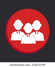 Business design over black background, vector illustration