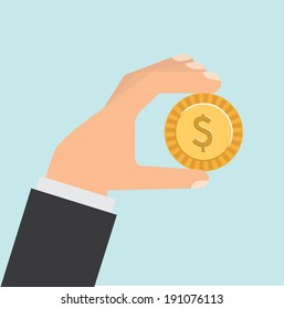 Business design over blue background, vector illustration
