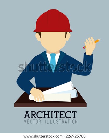 Business design over blue background, vector illustration