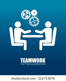 Business design over blue background,vector illustration
