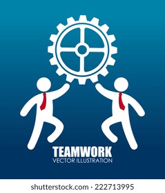 Business design over blue background,vector illustration