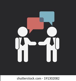 Business design over gray background, vector illustration