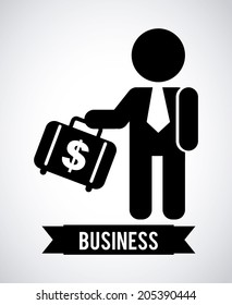 business design over gray background vector illustration