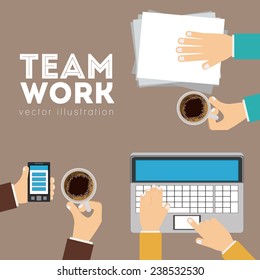 Business design over gray background,vector illustration.