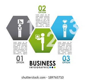 Business design over white background ,vector illustration