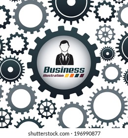 Business design over white background, vector illustration Business design over white background, vector illustration