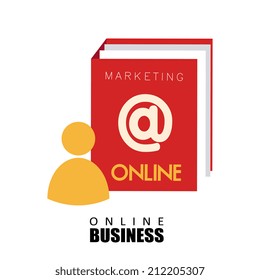 Business design over white background, vector illustration