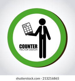 Business design over white background, vector illustration