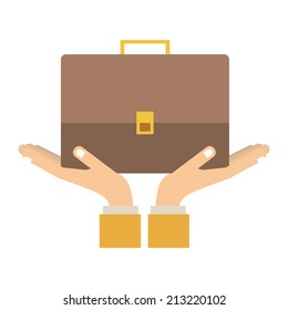 Business  design over white background, vector illustration