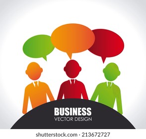 Business design over white background, vector illustration