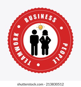 Business design over white background, vector illustration