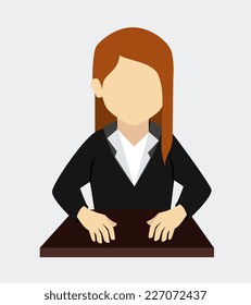 Business design over white background, vector illustration