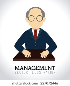 Business design over white background, vector illustration