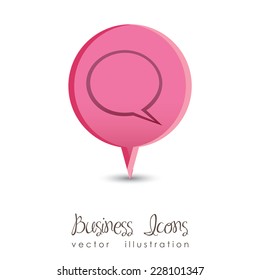 Business design over white background, vector illustration