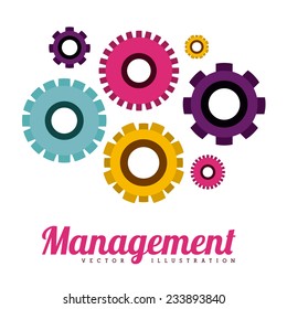 Business design over white background, vector illustration