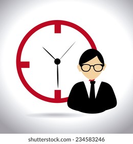 Business design over white background, vector illustration 