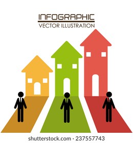 Business design over white background, vector illustration.
