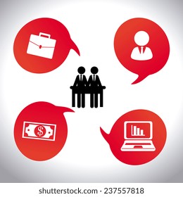 Business design over white background, vector illustration.