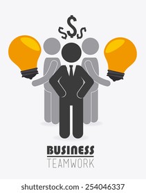 Business design over white background, vector illustration.