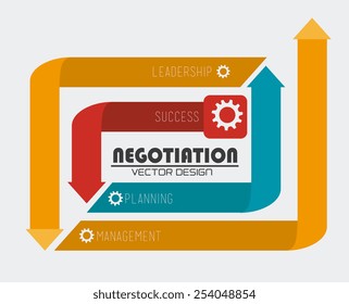 Business design over white background, vector illustration.