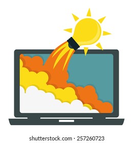 Business design over white background, vector illustration.