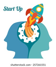 Business design over white background, vector illustration.