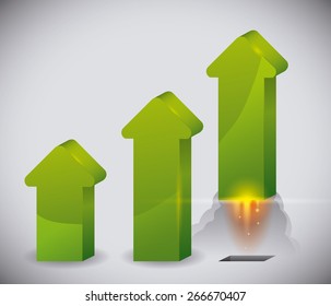Business design over white background, vector illustration.