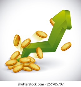 Business design over white background, vector illustration.