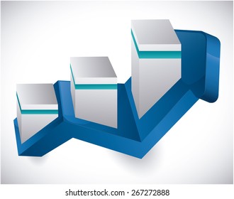 Business design over white background, vector illustration.