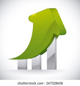 Business design over white background, vector illustration.