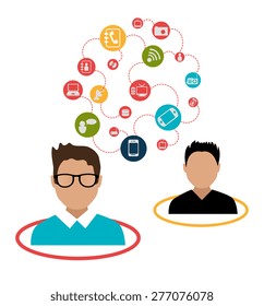 Business design over white background, vector illustration.