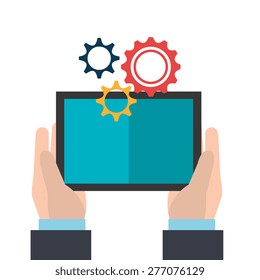 Business design over white background, vector illustration.