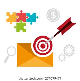 Business design over white background, vector illustration.