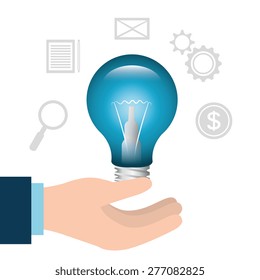 Business design over white background, vector illustration.