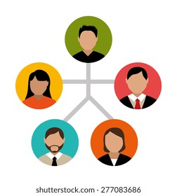 Business design over white background, vector illustration.