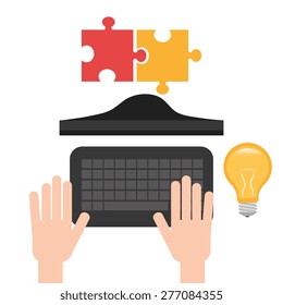 Business design over white background, vector illustration.