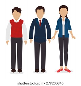 Business design over white background, vector illustration.