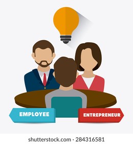 Business design over white background, vector illustration.