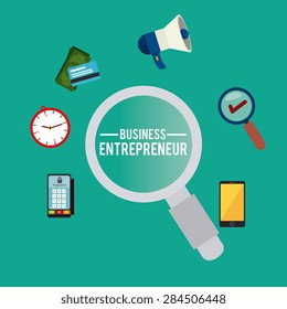 Business design over white background, vector illustration.