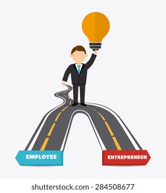Business design over white background, vector illustration.
