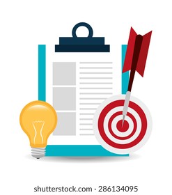 Business design over white background, vector illustration.